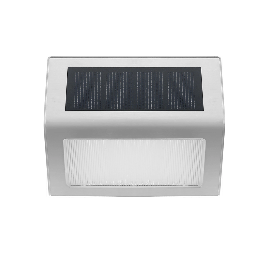 High Quality Stainless Steel Outdoor Solar Powered Garden Lamp LED Waterproof Solar Stairs or Steps Garden Lights