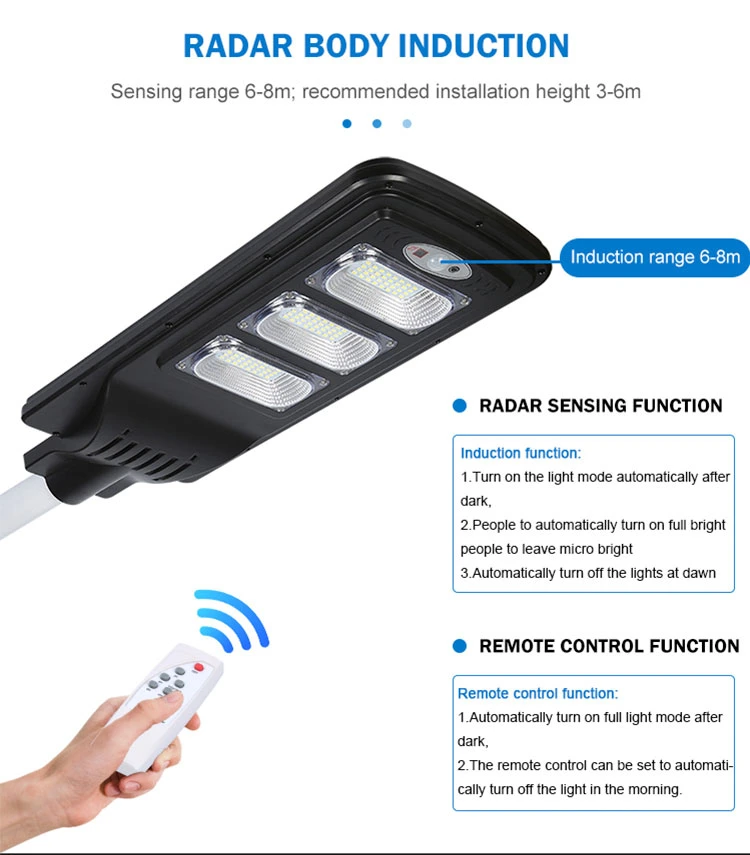 30W 40W 60W 90W Integrated All in One Solar Panel Power Flood Road LED Garden Outdoor Street Light